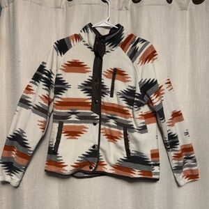 Tribal Pattern Fleece Jacket